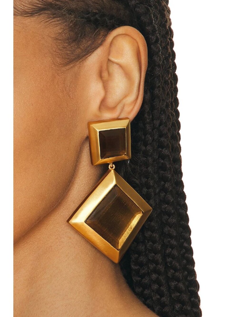 VALERE IXV13 Earrings in Brown Smoky Quartz